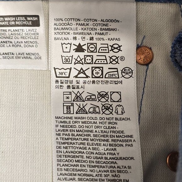 Levi’s 501 Men’s Straight Leg Button Fly Jeans 31x32 Rigid Shrink-to-Fit Blue - Picture 14 of 14